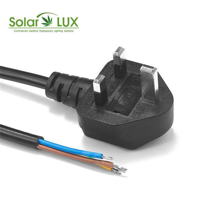 Copper Free Horticulture LED Grow Light UK Power Cord